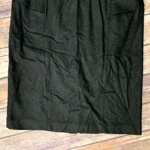 Ann Taylor | Forest Green Wool Blend Pencil Skirt - Picture 6 of 8